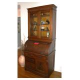 Vintage roll top Desk w/ Bookcase Top