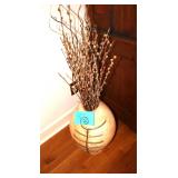 willow branches and vase