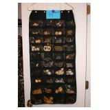 hanging jewelry organizer with jewelry