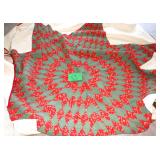 Quilted Christmas tree skirt