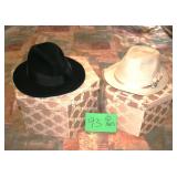 2 fedora Grace and Henschel Hat Co.,