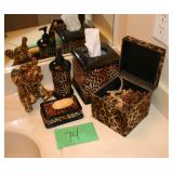 Leopard bathroom set
