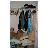 clothes and pillows