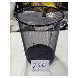 metal wire trash can