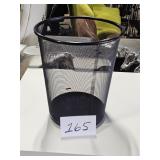 metal wire trash can