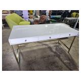 white desk