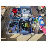 5 bins of stuff, hardware, flea market items
