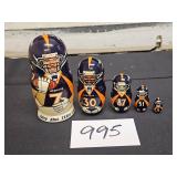 Broncos - Elway Superbowl Nesting Dolls