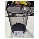 wire mesh trash can