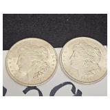 2 - 1921 Morgan Silver Dollars