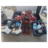 pile of hardware and tools