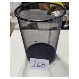 wire mesh trash can