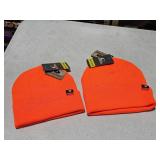 2 mossy oak hunter orange caps