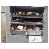 vintage fishing box & tackle