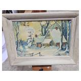 Vintage D. Pellillo 1949 Painting - 17 x 13