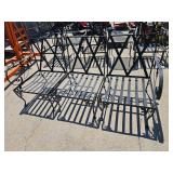 vintage iron sofa, 3 piece