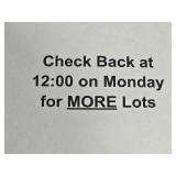 Check back on Monday 09.21 for added lots