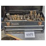 1/2' impact & regular sockets + toolbox