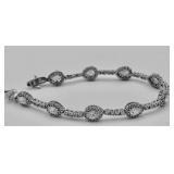 7' Sterling Silver .925 CZ Tennis Bracelet