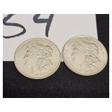 2 - 1921 Silver Morgan Dollars