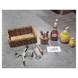 vintage condiment dispensers & glassware