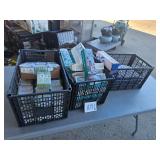 3 baskets of flea market items
