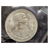 1964 Mexican Silver Dollar