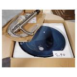 16' counter basin & faucet