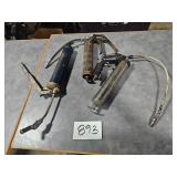 3 grease guns - one is pneumatic