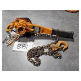 3/4 ton ratchet chain hoist