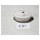 vintage rose pattern dish