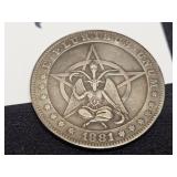 Baphomet Satanic Coin