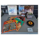 albums, 45s, CD