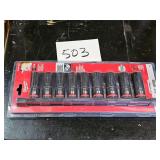 NEW 6pt deep well 1/2 drive metric impact sockets