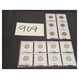 14 Buffalo Nickels