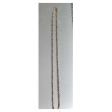 14K YG Rope Chain 6.3 grams 18' x 3 mm