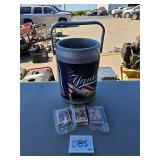 Yankees Ice Bucket & baseball cards