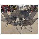 iron patio table & chairs