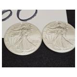 (2) 2024 Silver Walking Liberty Dollars