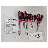 8 PC Craftsman Screwdriver Set