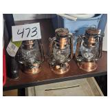 3 led lanterns