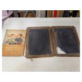 Vintage Russian Book & Chalk Board