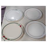 4 CORRELLE PLATES