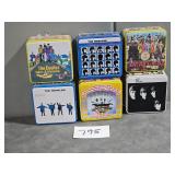 6 Beatles Tins