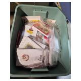 bin of greeting cards