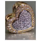 18K PEARL ENHANCER/PENDANT with Natural Diamonds