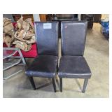 2 high back chairs