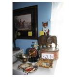 Elephant figurine, Cool clock, vintage frames