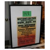 vintage poster advertises a "Blue Grass Day"