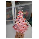 Pink Light Up Ceramic Christmas tree